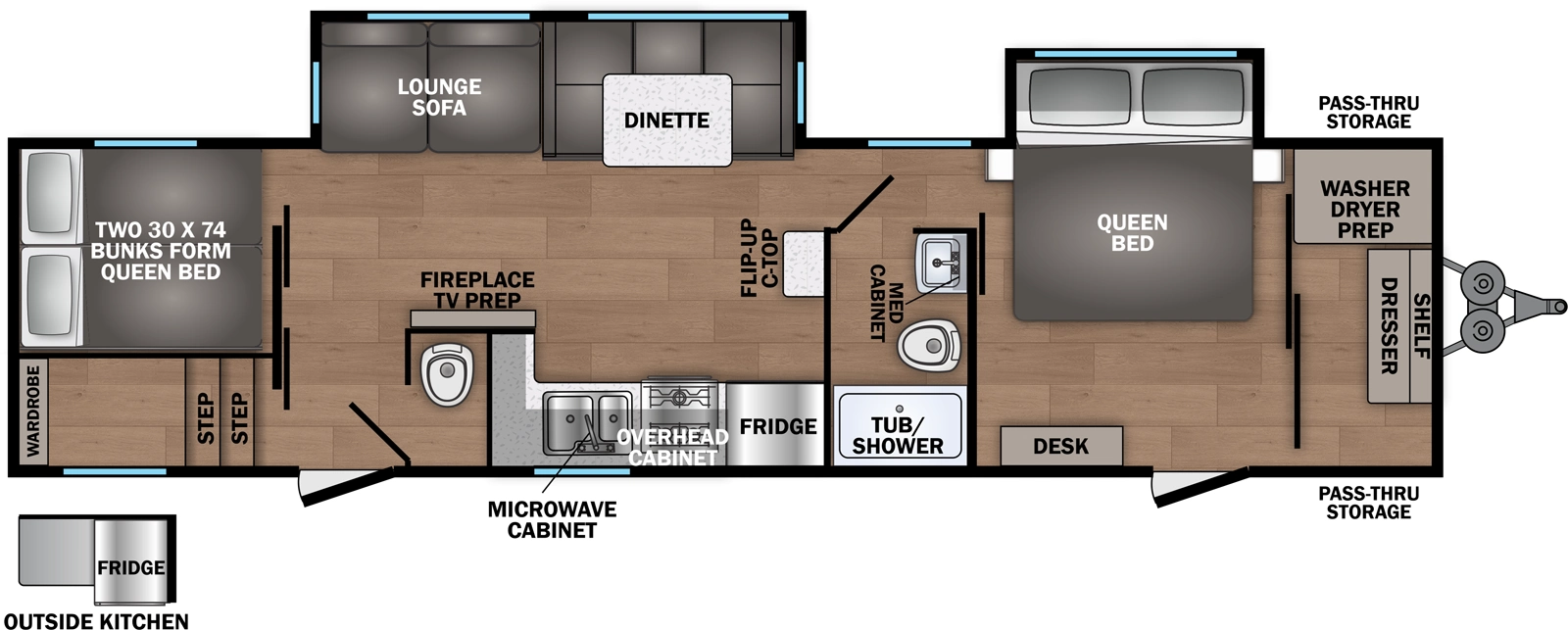 Shasta 34UBH Floorplan